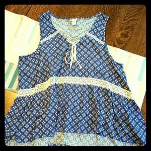 Mossimo Boho Tank Style Top